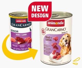 Animonda GranCarno Original Senior Rind Lamm Wołowina + Jagnięcina puszka 400g