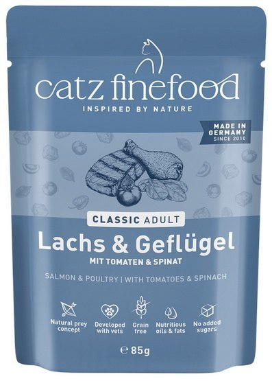 Catz Finefood Classic Łosoś i drób (N.05) saszetka 85g