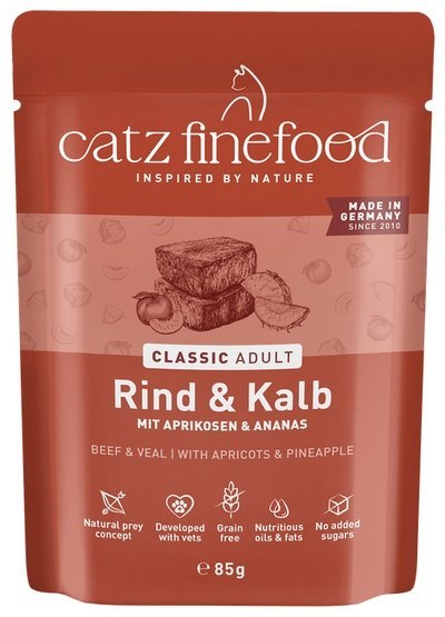 Catz Finefood Classic N.07 Wołowina i cielęcina saszetka 85g