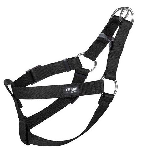 CHABA Szelki taśma regulowane nr 1 - obwód 40cm czarne