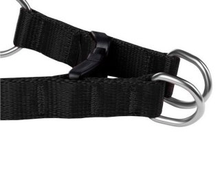 CHABA Szelki taśma regulowane nr 1 - obwód 40cm czarne