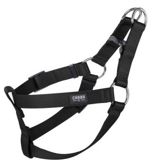 CHABA Szelki taśma regulowane nr 2 - obwód 50cm czarne