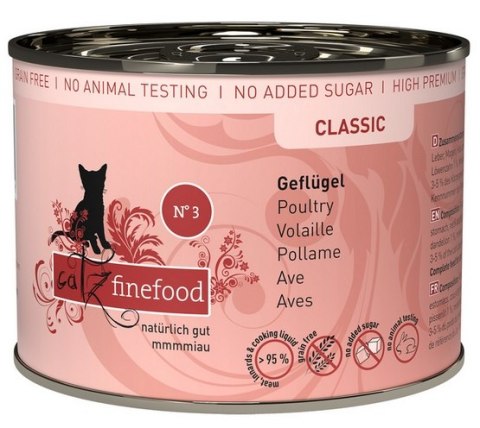 Catz Finefood Classic Drób (N.03) puszka 200g