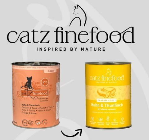 Catz Finefood Classic N.25 Kurczak i Tuńczyk puszka 400g
