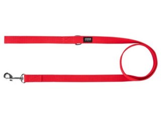 CHABA Smycz taśma S 10mm czerwona