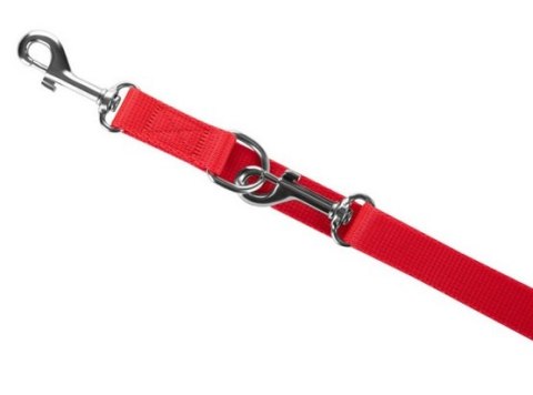 CHABA Smycz taśma regulowana L 20mm/260cm czerwona
