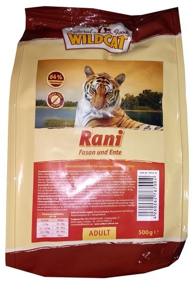 Wildcat Rani - bażant, kaczka i bataty 500g