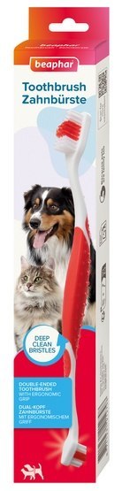 Beaphar Szczoteczka do zębów dwugłowicowa