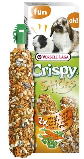 Versele-Laga Crispy Sticks Rabbit & Guinea Pig Carrot - kolby dla królików i świnek z marchewką 110g