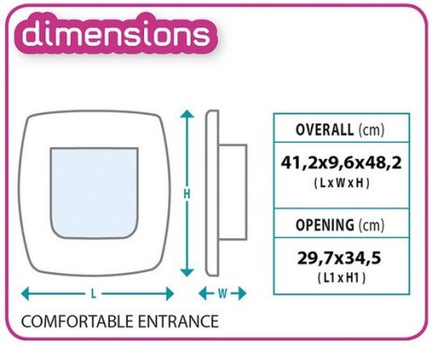 Ferplast Swing 15 Drzwiczki brązowe [72108012]