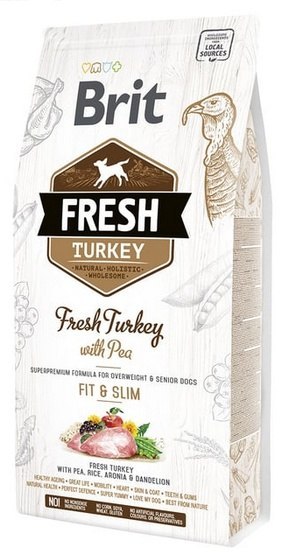 Brit Fresh Dog Adult Light Turkey & Pea 12kg