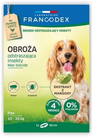 Francodex Obroża odstraszająca insekty średnie psy 10-20kg 60cm [FR179172]