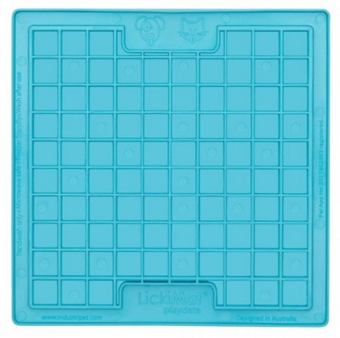 LickiMat Playdate Kwadrat miękki turkusowy