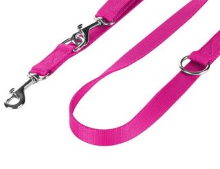 CHABA Smycz taśma regulowana L 20mm/260cm fuksja