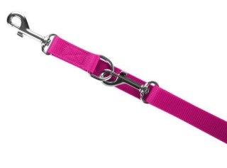 CHABA Smycz taśma regulowana XL 25mm/260cm fuksja