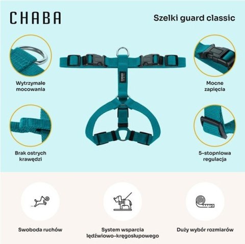CHABA Szelki Guard L 2,5cm morskie