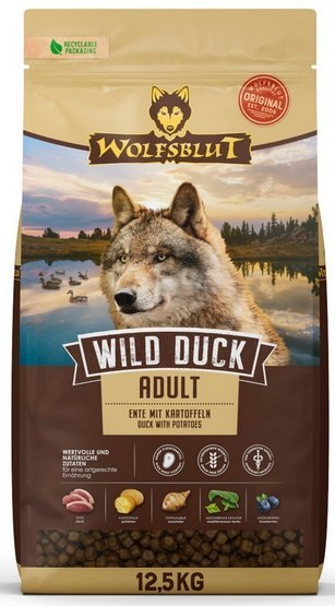 Wolfsblut Dog Wild Duck - kaczka i ziemniaki 12,5kg