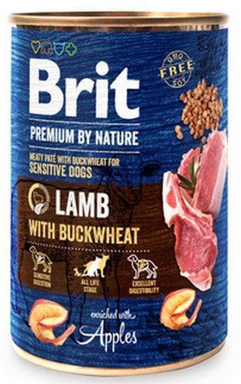 Brit Premium By Nature Lamb & Buckwheat puszka 400g