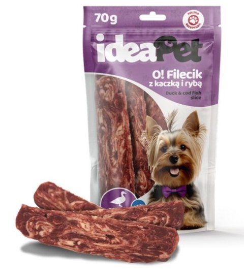 IdeaPet O! Fileciki z kaczką i rybą 70g