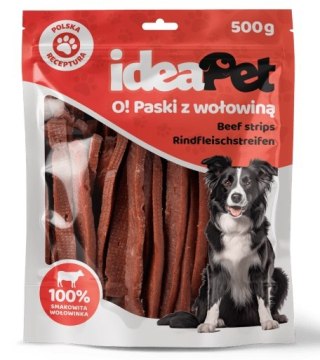 IdeaPet Paski z wołowiną 500g