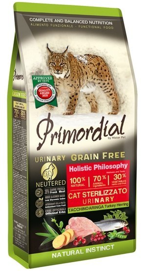 Primordial Cat Grain Free Urinary Turkey & Herring 6kg