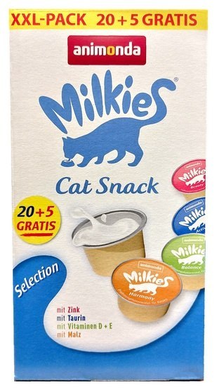 Animonda Kot Milkies Selection Mix 25x15g (20+5 gratis)
