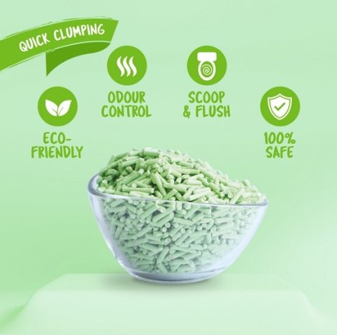 Kit Cat Żwirek ECO SoyaClump Green Tea 7L / 2,5kg