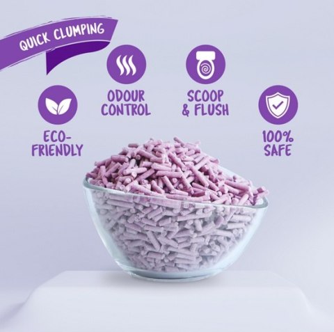 Kit Cat Żwirek ECO SoyaClump Lavender 7L / 2,5kg