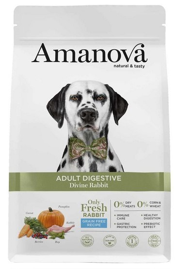 Amanova Dog Adult Digestive Divine Rabbit - królik 2kg