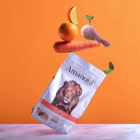 Amanova Cat Sterilised Exquisite Chicken - kurczak 1,5kg