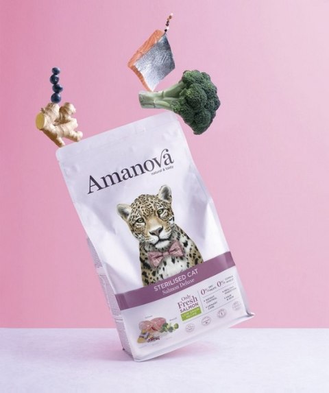 Amanova Cat Sterilised Salmon Deluxe - łosoś 6kg