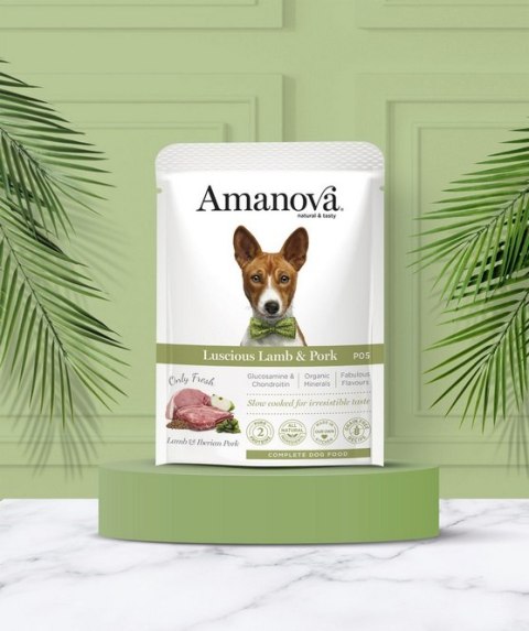 Amanova Dog Adult Luscious Lamb & Pork - jagnięcina i wieprzowina saszetka 300g [P05]