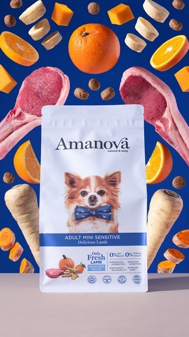 Amanova Dog Adult Mini Sensitive Delicious Lamb - jagnięcina 7kg