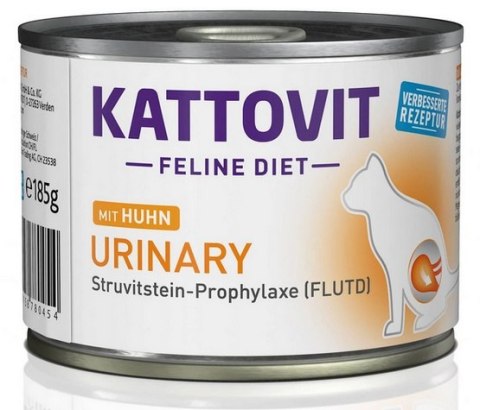 Kattovit Feline Diet Urinary kurczak puszka 185g