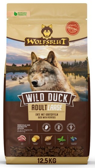 Wolfsblut Dog Wild Duck Large - kaczka i ziemniaki 12,5kg