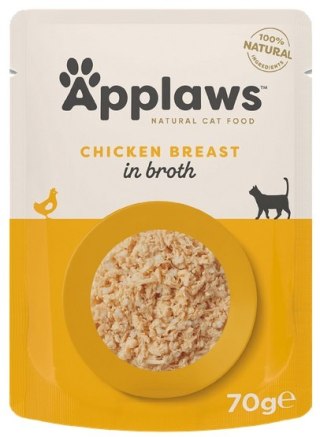 Applaws saszetka dla kota Kurczak w rosole 70g