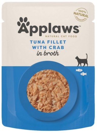 Applaws saszetka dla kota Tuńczyk z Krabem w rosole 70g