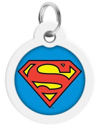 Collar WauDog Smart ID Zawieszka z QR-paszportem okrągła 3cm superman bohater