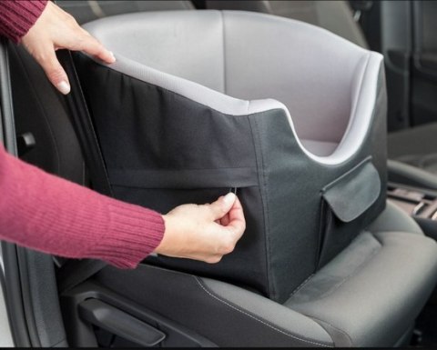 Trixie Siedzisko samochodowe dla psa 41x39x42cm czarno-szare [TX-13176]