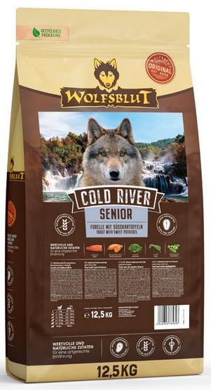 Wolfsblut Dog Cold River Senior - pstrąg i bataty 12,5kg