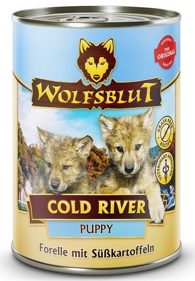 Wolfsblut Dog Puppy Cold River - pstrąg i bataty puszka 395g