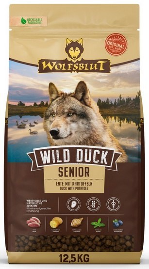 Wolfsblut Dog Wild Duck Senior - kaczka i bataty 12,5kg