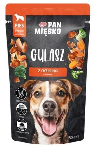 Pan Mięsko Karma mokra dla psa - Gulasz indyk z cielęciną saszetka 150g