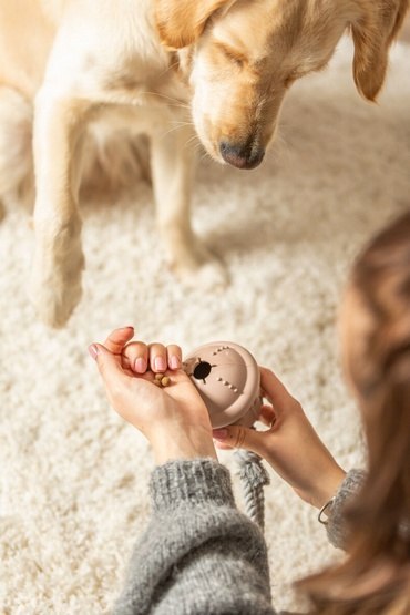 Trixie Zabawka Świąteczna dla psa Dzwonek z linką beżowy 12/36cm [TX-92018]