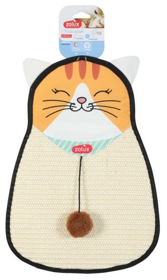 Zolux Chatouille Drapka do powieszenia kot z sizalu z zabawką 54cm