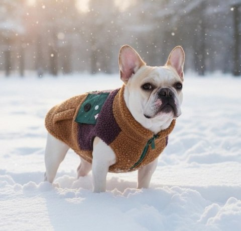 Zolux Ciepła bluza dla psa Bouclette R.40 jasnobrązowa