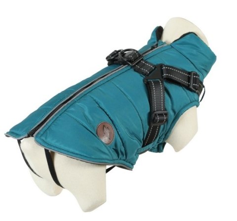 Zolux Kurtka puchowa z szelkami dla psa R.30 niebieska