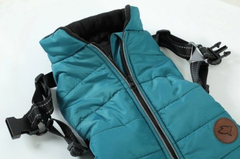 Zolux Kurtka puchowa z szelkami dla psa R.30 niebieska