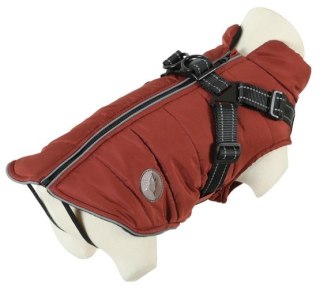 Zolux Kurtka puchowa z szelkami dla psa R.35 ceglasta