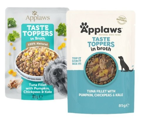 Applaws Taste Toppers Saszetka dla psa - tuńczyk, dynia i ciecierzyca w sosie 85g